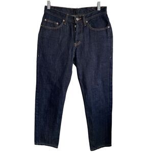 Naked & Famous Denim Jeans Mens 30 Weird Guy Dry Indigo Slub Japanese Fabric